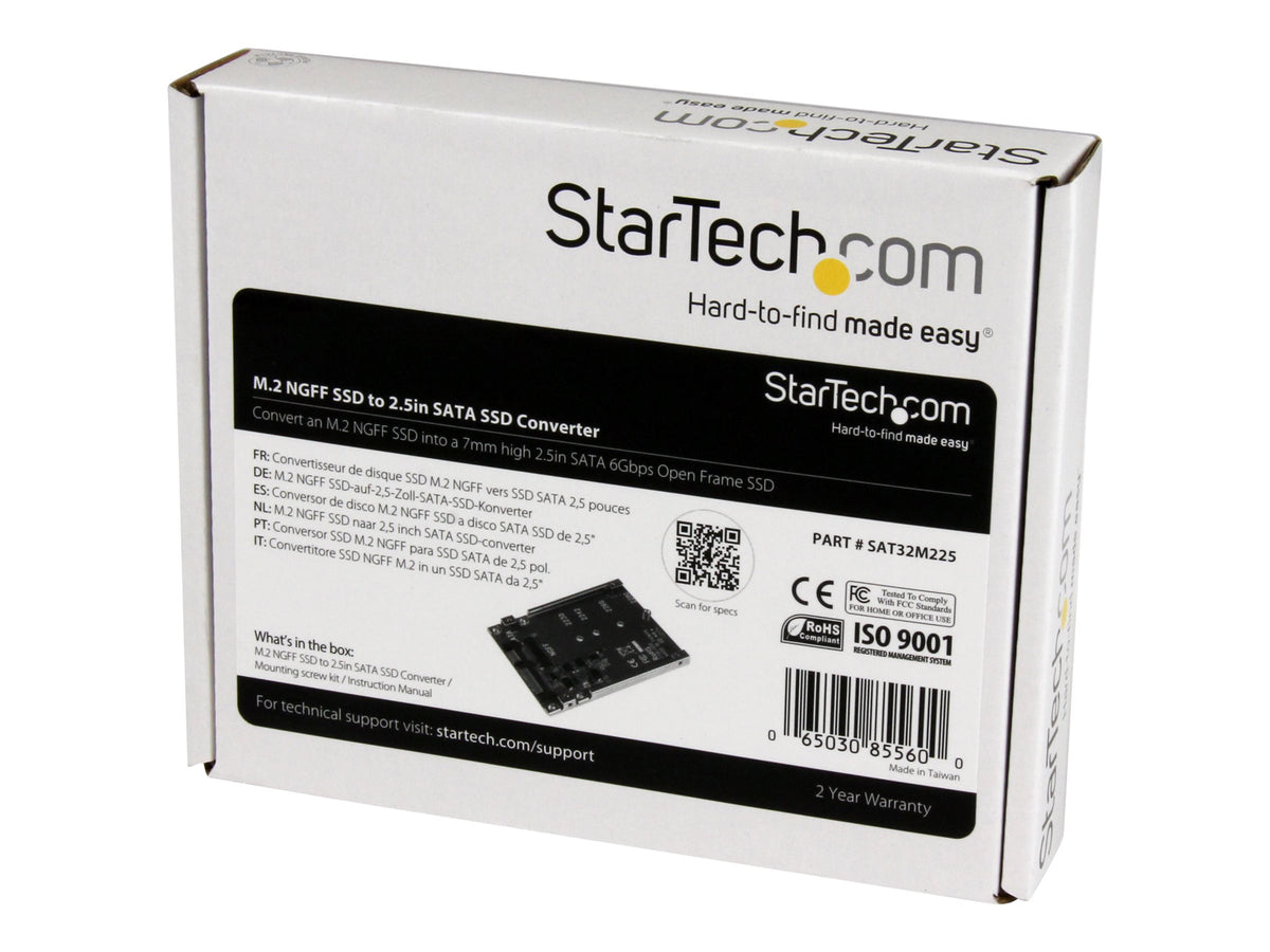 STARTECH.COM M.2 NGFF SSD to 2.5in SATA Adapter Converter Detailansicht
