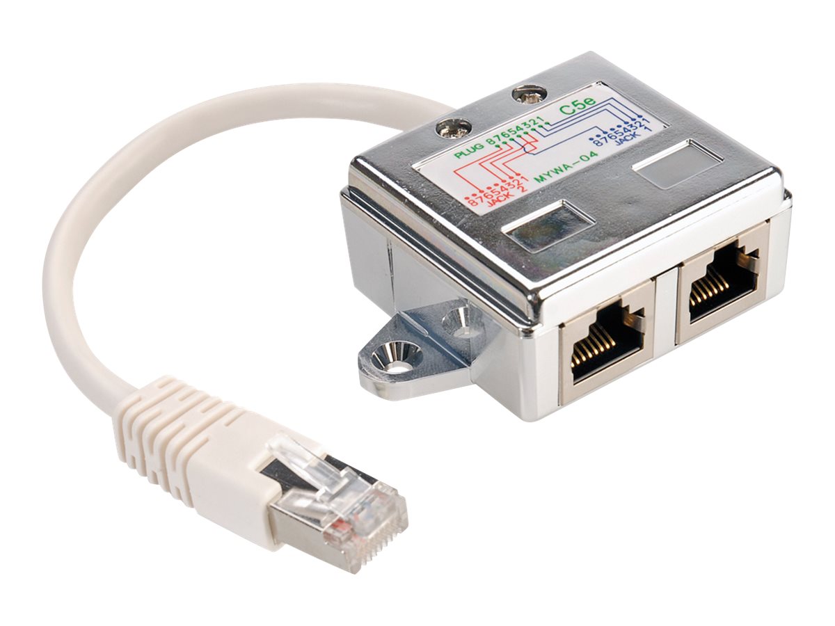 VALUE T-Adapter Kat.5e Class D STP Vorderansicht