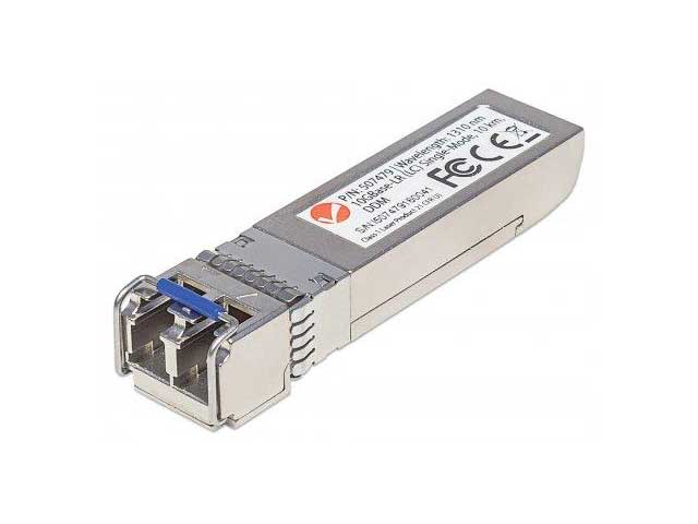 INTELLINET Gigabit SFP+ Mini-GBIC Transceiver 10GBase-LR Vorderansicht