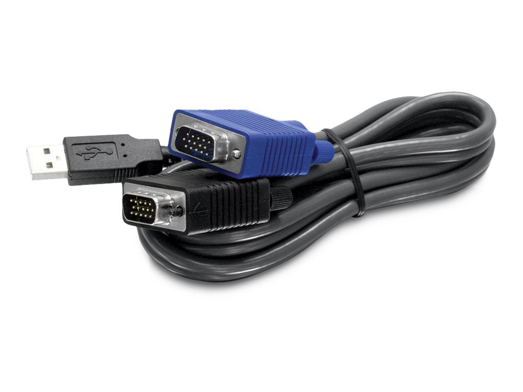TRENDNET TK-CU10 KVM Kabel 10ft USB/VGA - Vorderansicht