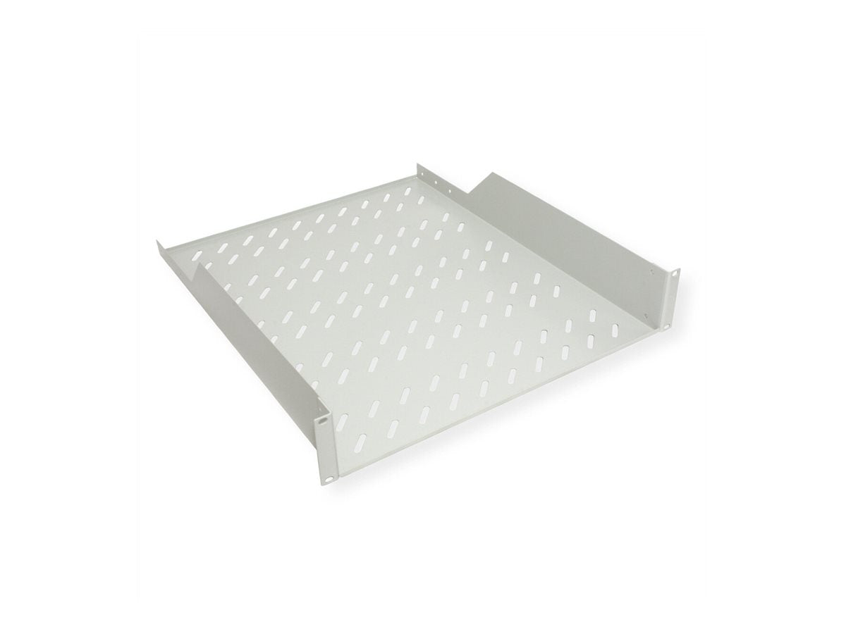 ROLINE Fachboden 48,26cm 19Zoll 2 HE 550 T 25kg Tragkraft grau - Detailansicht