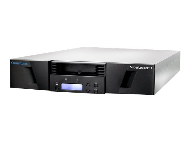 QUANTUM SuperLoader 3 one LTO8HH tape drive Model C eight slots 6Gb/s SAS rackmount barcode reader EMEA