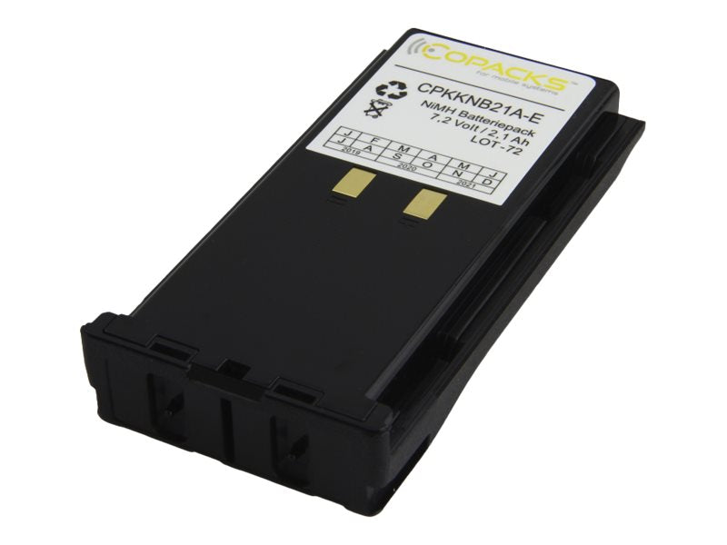 COPACKS NiMH Akku passend für Kenwood TK 290-11b/280/480/481 7.2 Volt 2.0 Ah - mit geringerer Selbstentladung