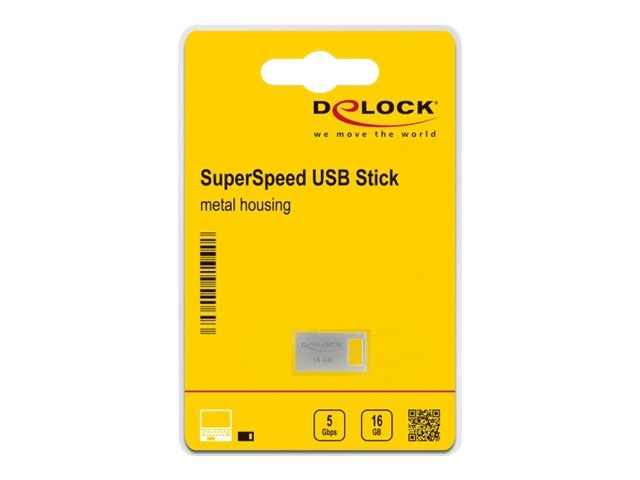 DELOCK USB 3.2 Gen 1 Speicherstick 16GB Verpackung