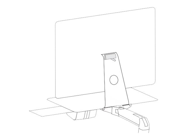 Vorderansicht des ERGOTRON KIT IMAC tilt friction wedge black