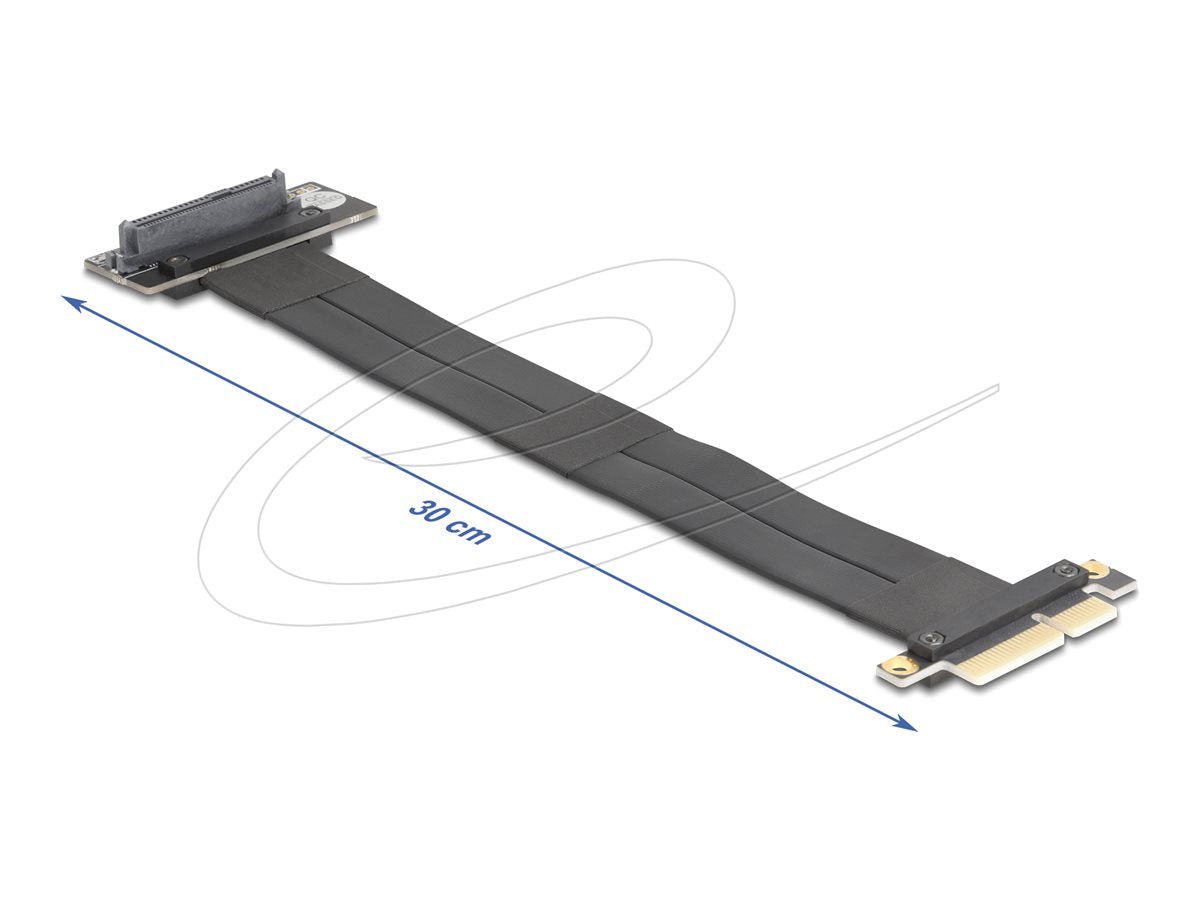 DELOCK Riser Karte PCI Express 3.0 x4 Stecker zu U.2 SFF-8639 SSD Slot 90 gewinkelt - Vorderansicht