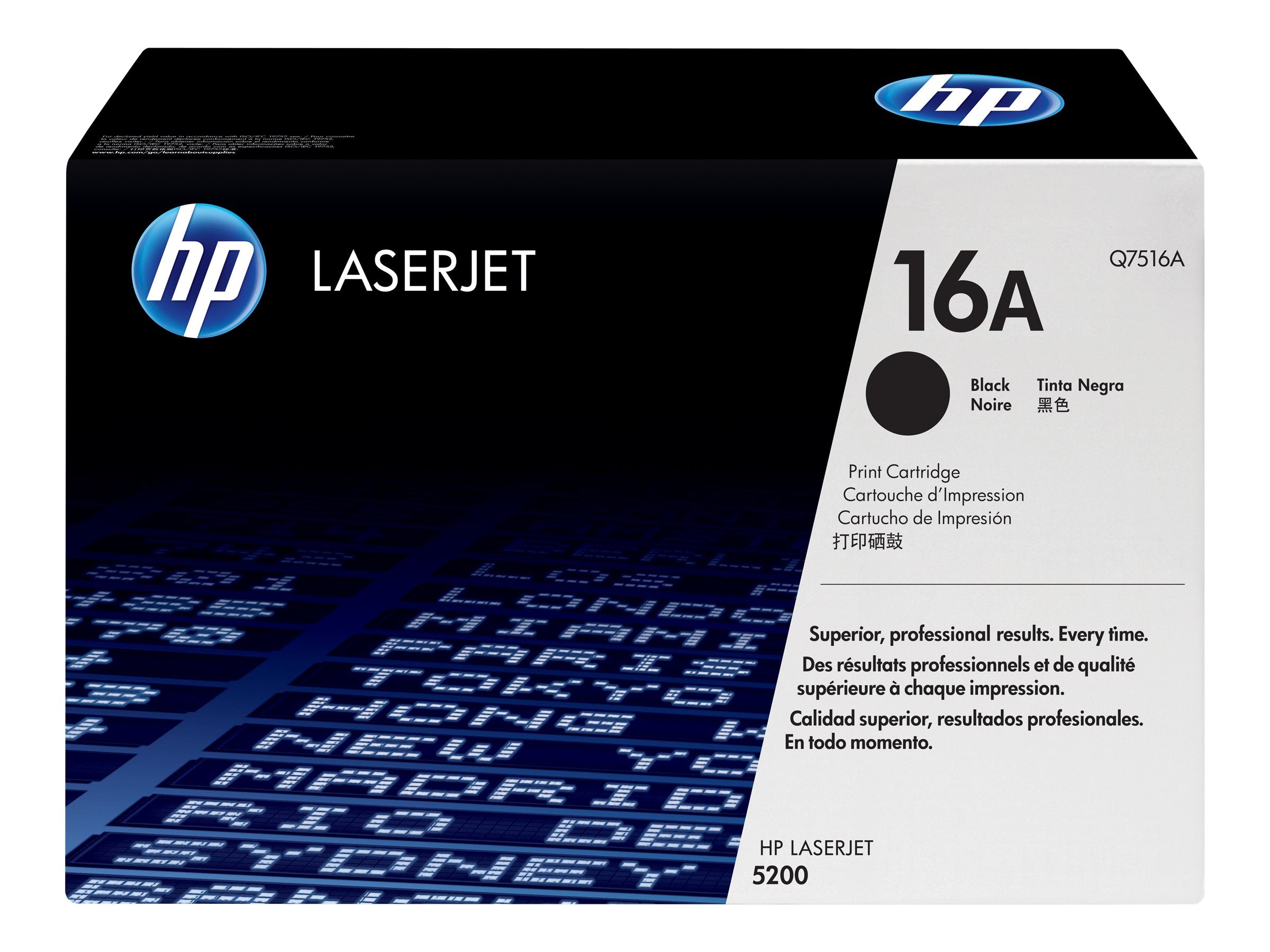 HP 16A original LaserJet Tonerpatrone Q7516A schwarz Detailansicht