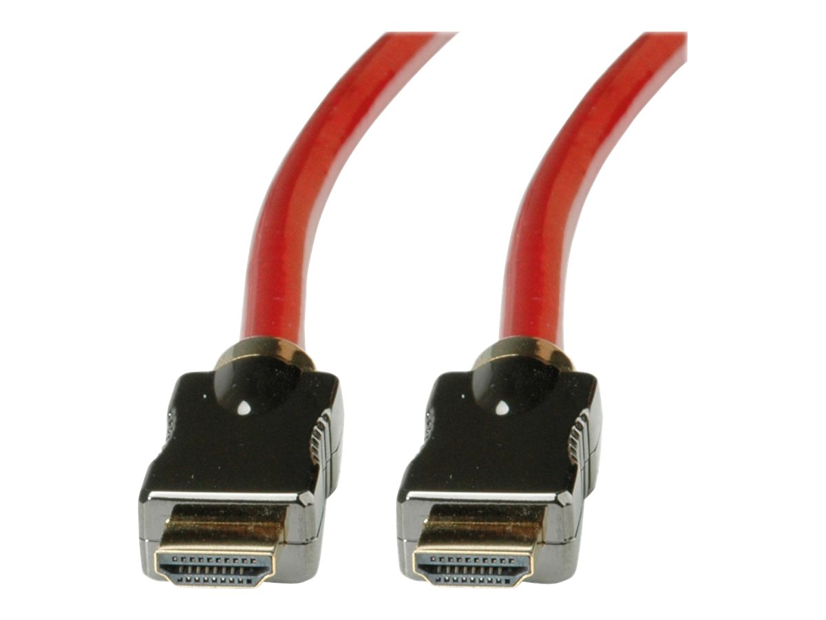 ROLINE 8K HDMI Ultra HD Kabel mit Ethernet ST/ST rot 2m - Vorderansicht