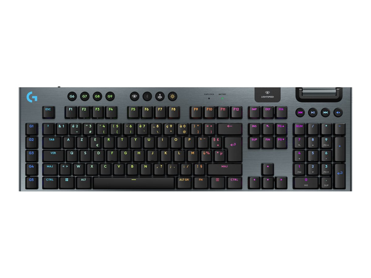 LOGITECH G915 X LIGHTSPEED Wireless Gaming Keyboard Black - Vorderansicht